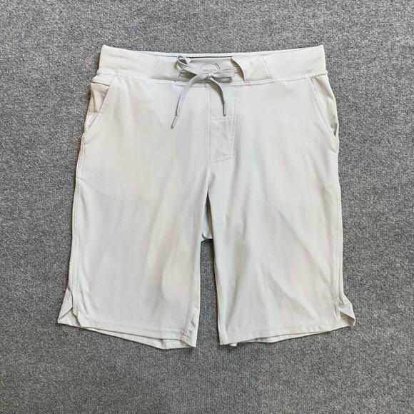Hylete Shorts Mens S Small Dove Pull On Drawstring Stretch Zip Pocket Training - Picture 2 of 10